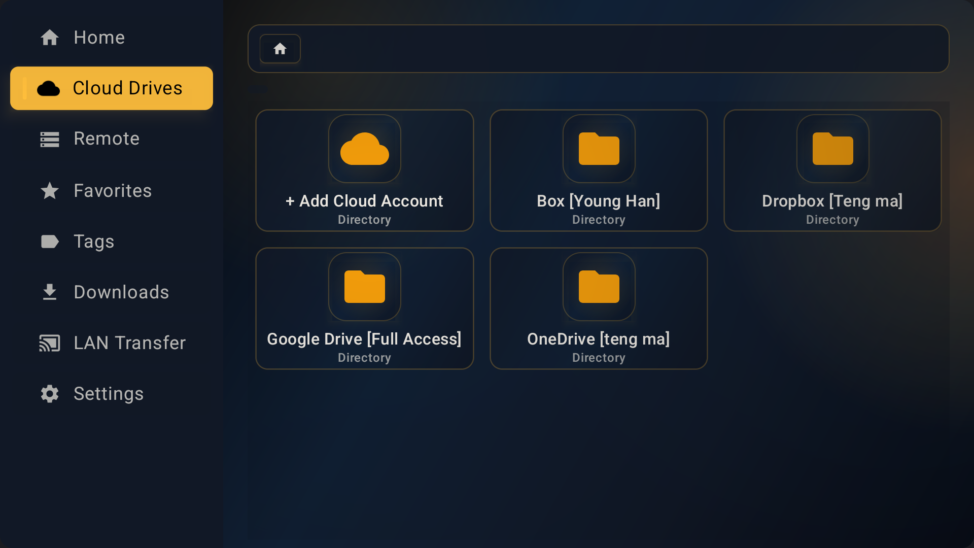 Cloud storage drives